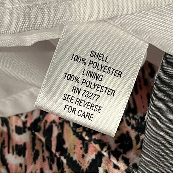 Dana Buchman drape neckline sleeveless knee length dress size Large - Picture 11 of 13